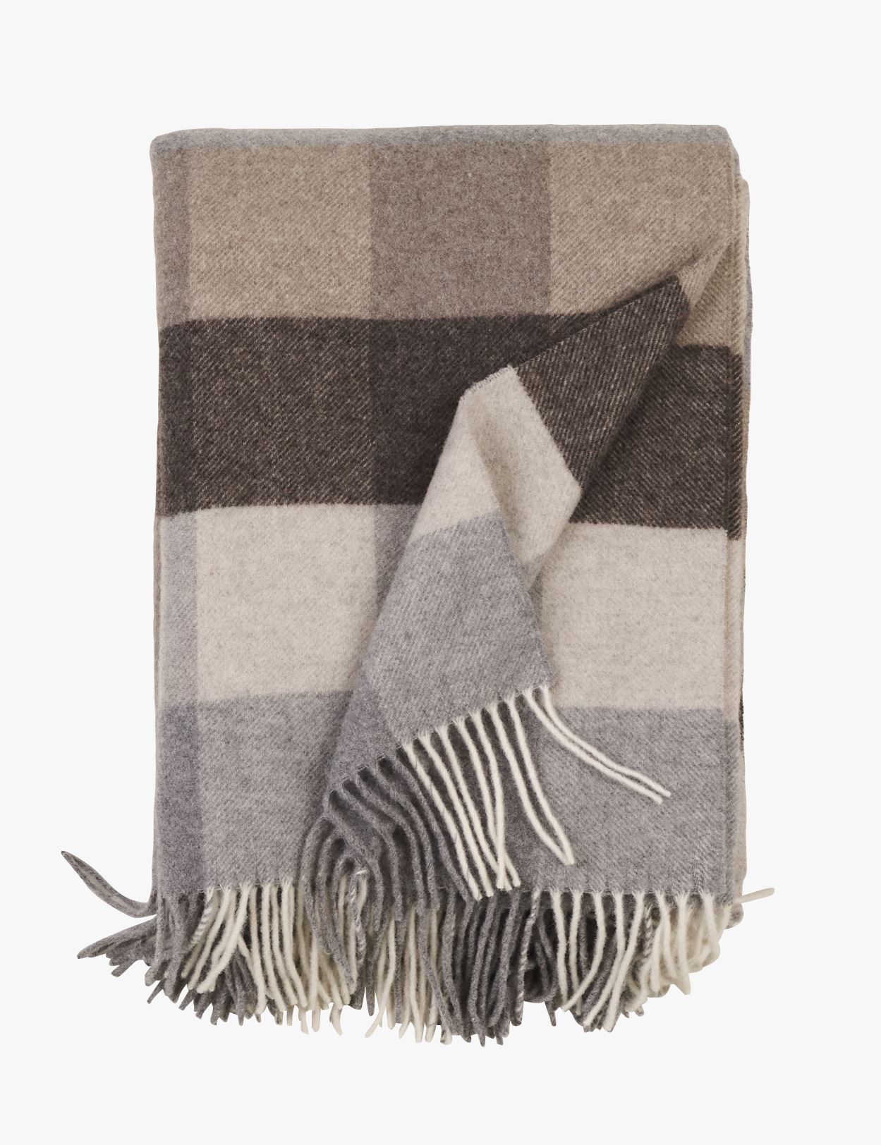 Ullpledd multi beige - 130x170 cm