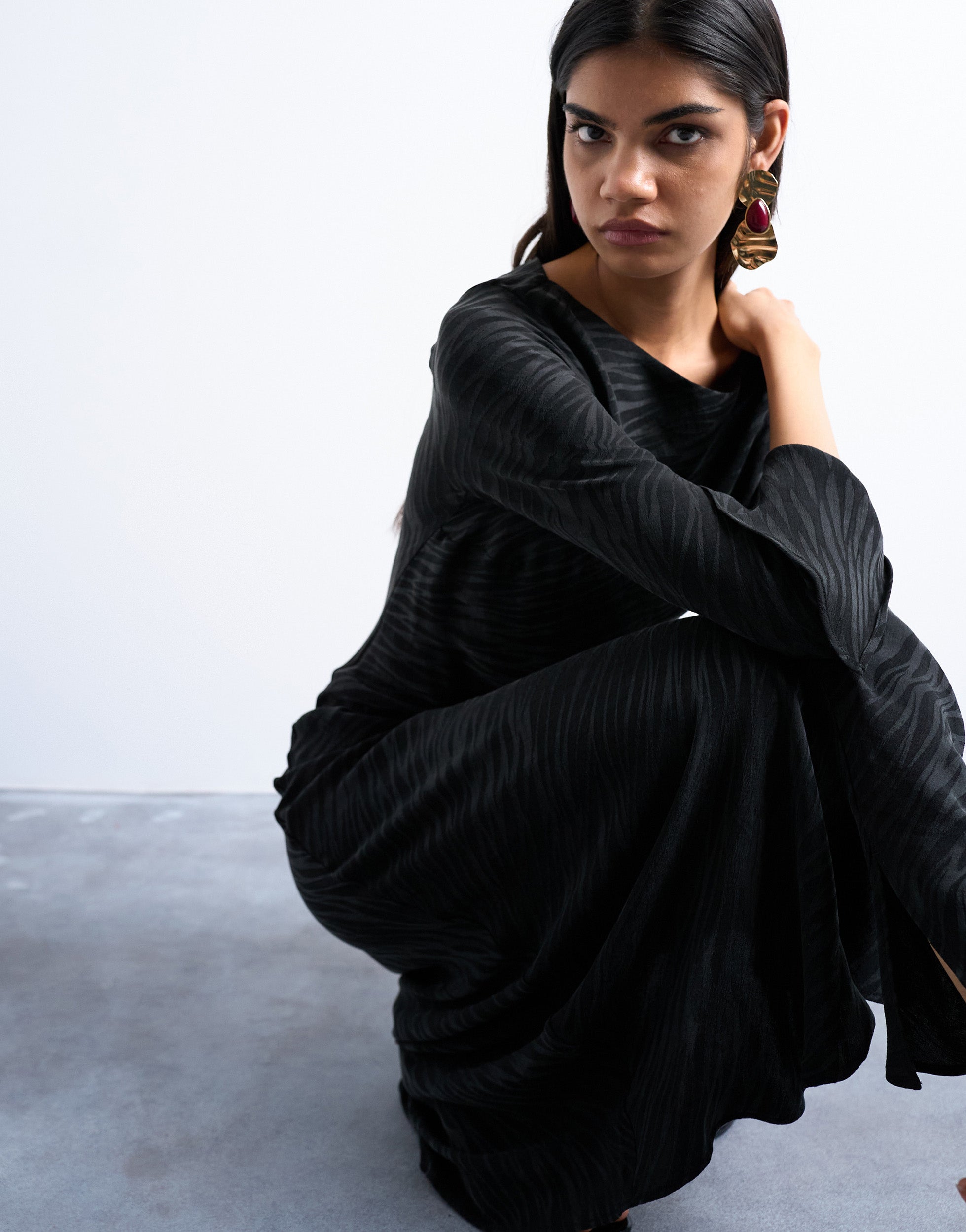 TSDELILAH Midi-jurk