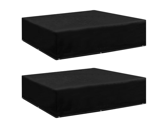 VIDAXL - Housse de table extérieur Housses de salon de jardin 2 pcs 8 œillets 200x200x70 cm