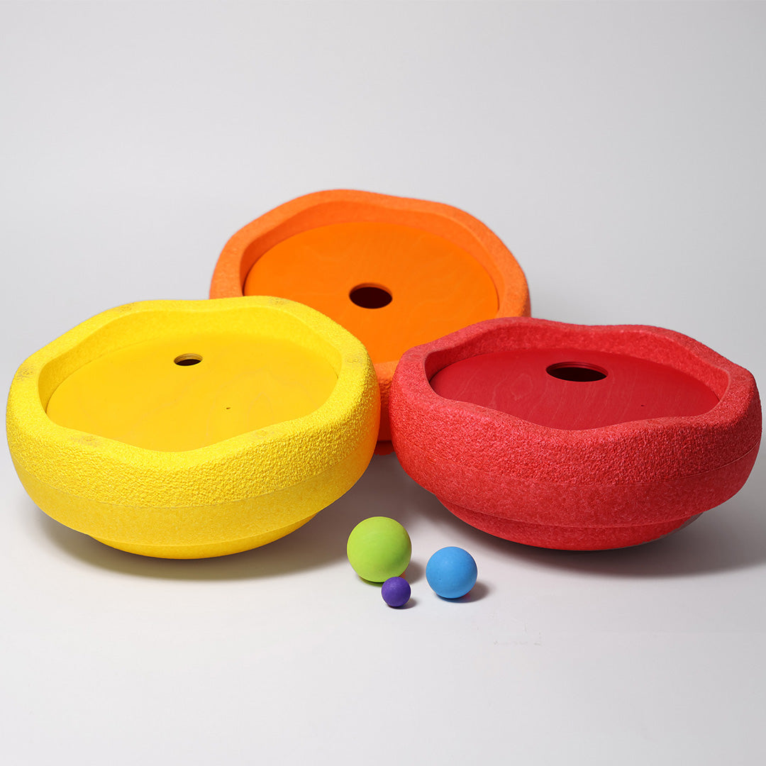 grimm's x stapelstein rolling discs - warm classic - 3st
