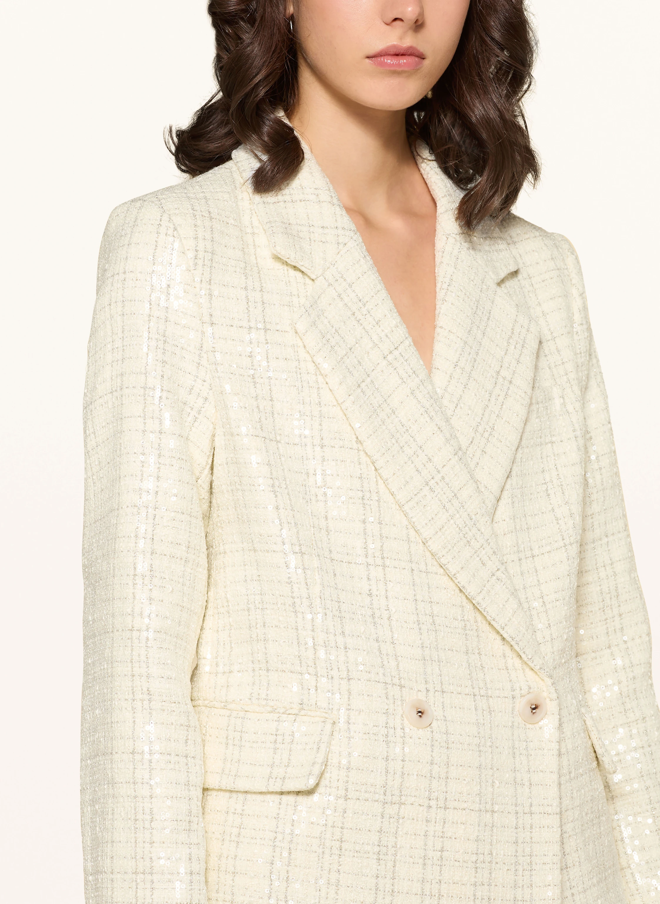 MRS & HUGS Tweed-Blazer mit Pailletten