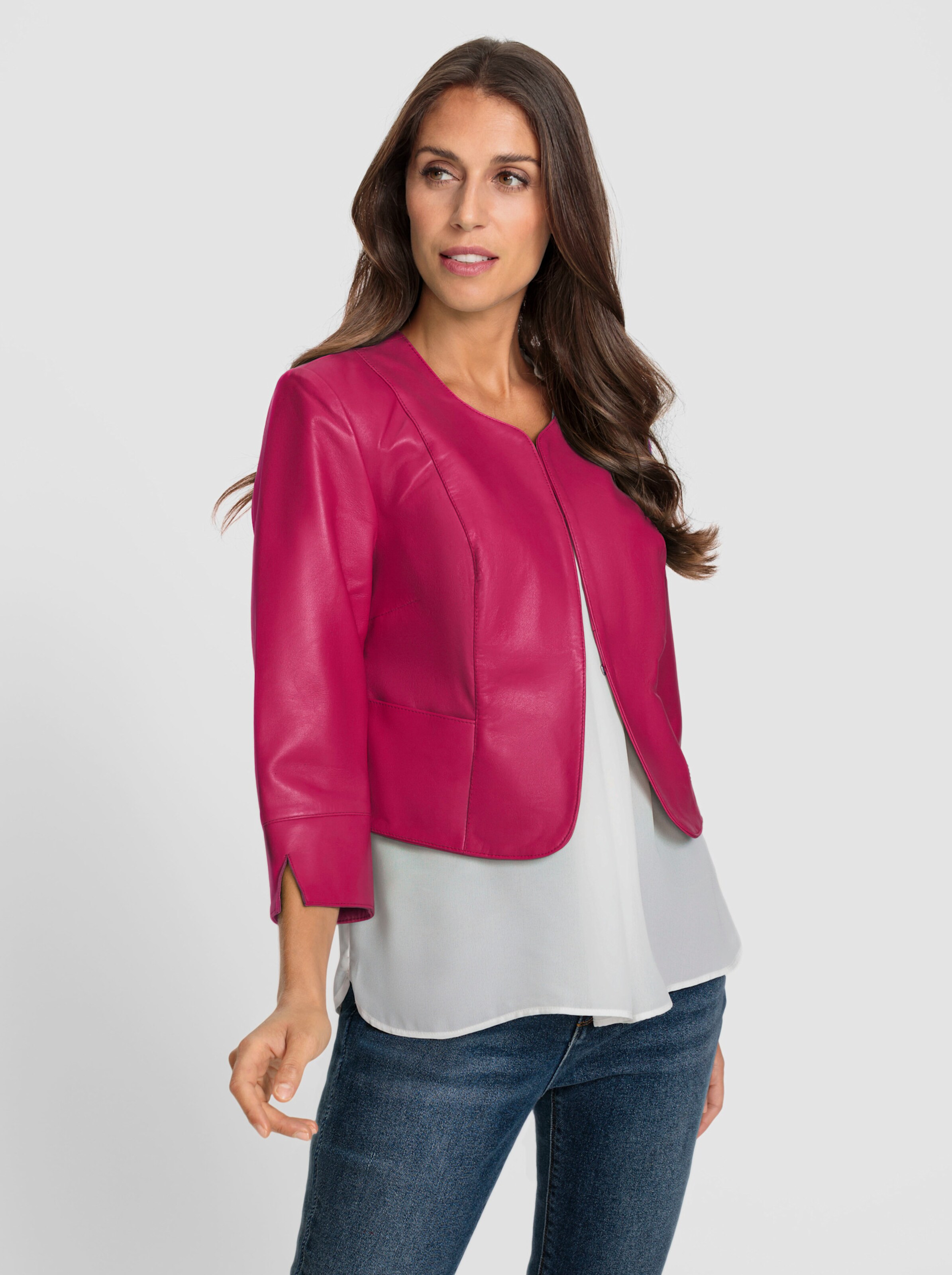 Leder-Jacke