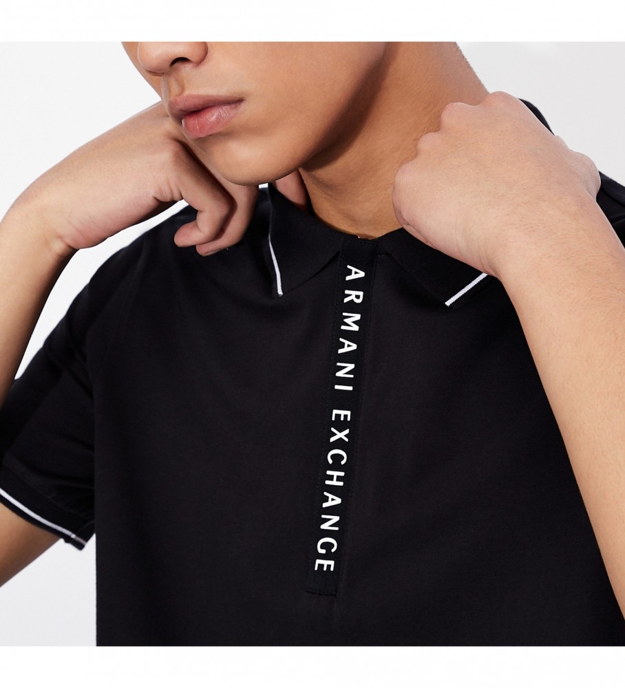 Polo básica Armani Exchange com logotipo náutico