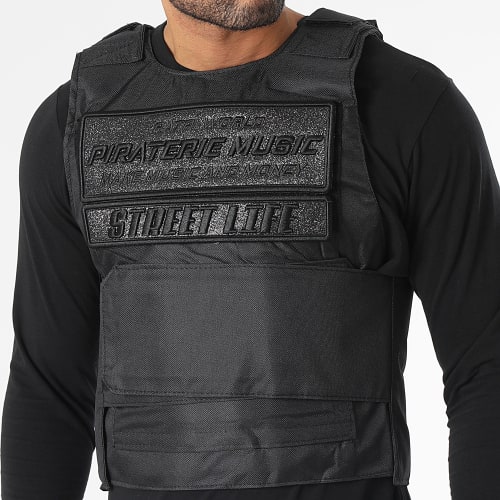 Gilet Ratpi World Glitter Noir