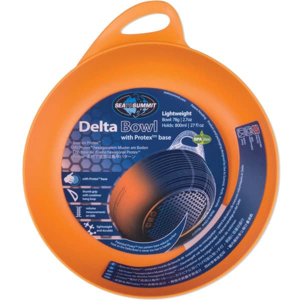 Vaisselle randonnée SEA TO SUMMIT DELTA BOWL ORANGE