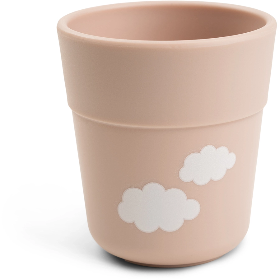 Done by Deer™ Trinkbecher Foodie mini Happy clouds Rosa