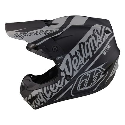 Casque cross TroyLee design GP SLICE 2024 - Noir / Gris