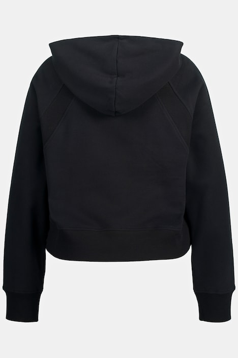Hoodie, kurzer Schnitt, Langarm, Kapuzenshirt
