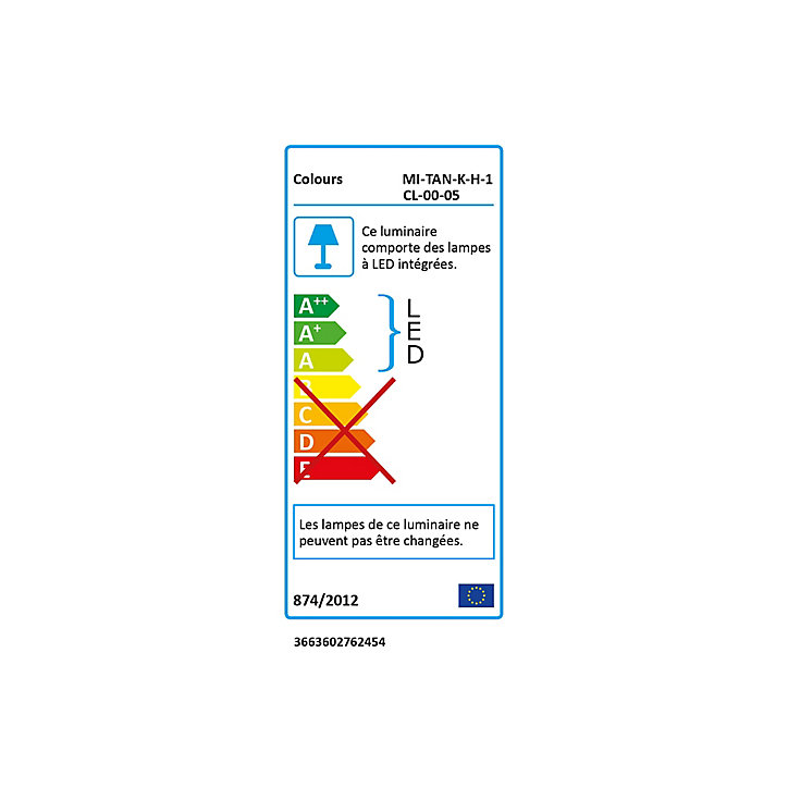 Spot encastrable Colours Hayden LED carré 4000K blanc neutre 21lm 0,8W