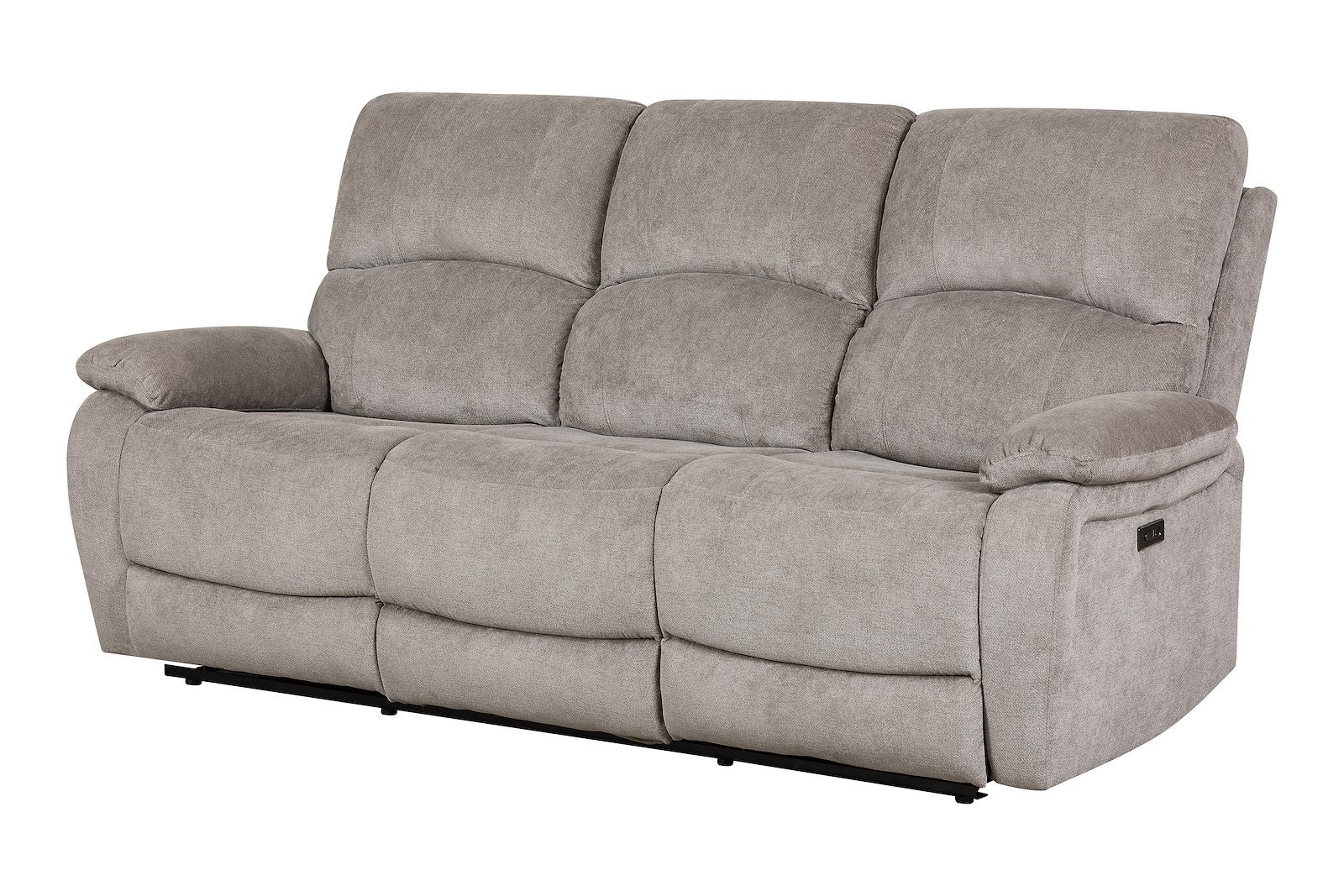 Denver 3-seter recliner elektrisk Tekstil Slowly Beige