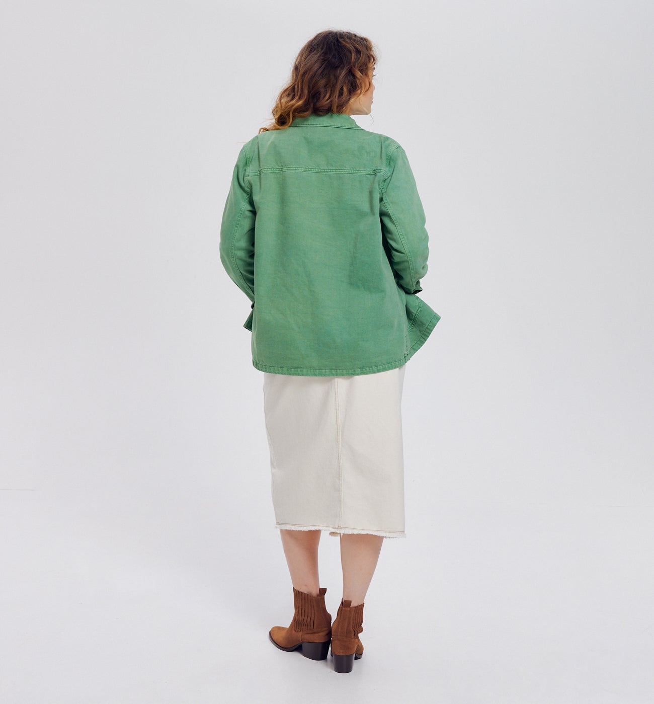 Veste surchemise ALMA - Vert foncé