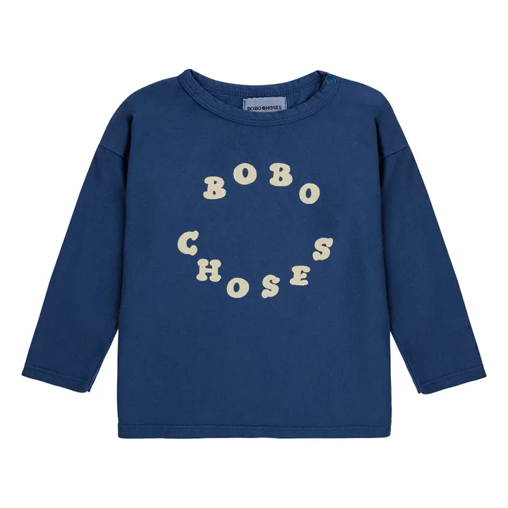 Bobo Choses T-Shirt Coton Bio Circle | Bleu marine