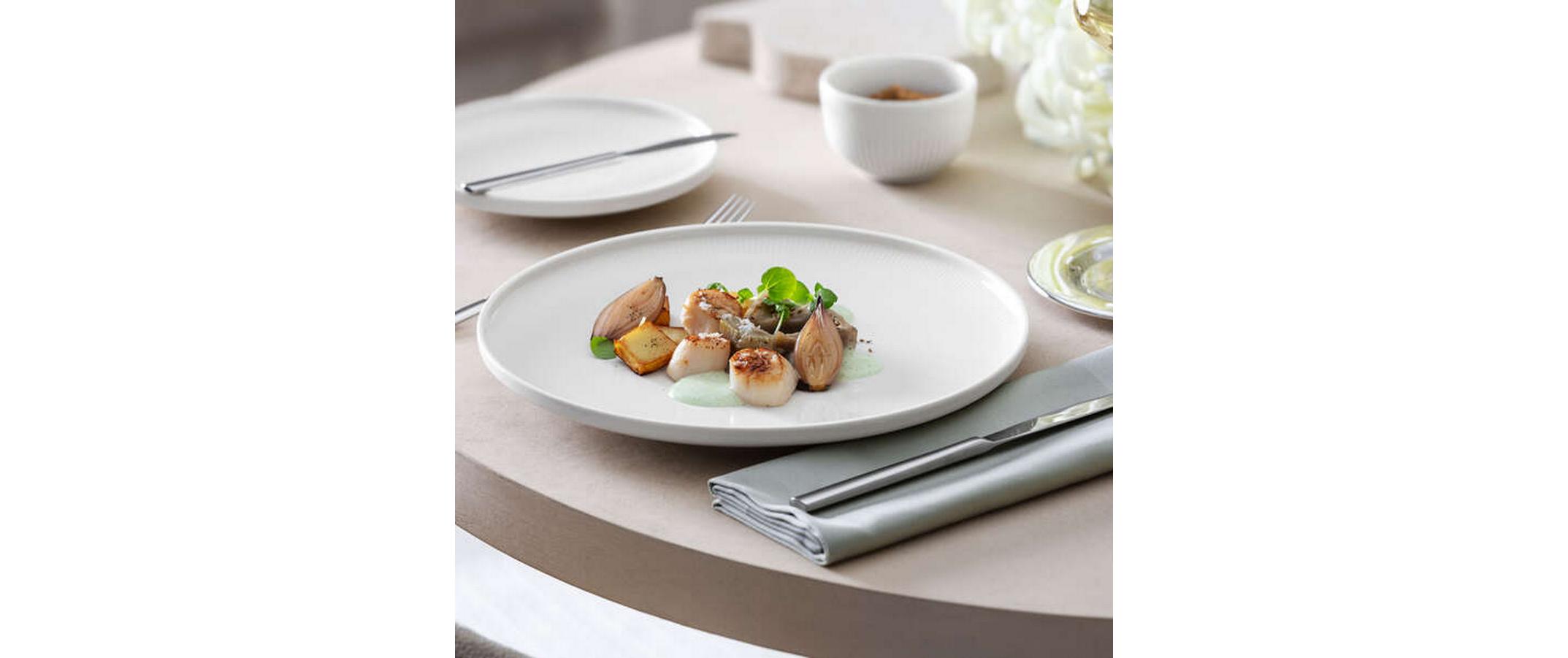 Brotteller Afina Ø 17 cm, 6 Stück,Weiss<br>Teller-Set aus Porzellan