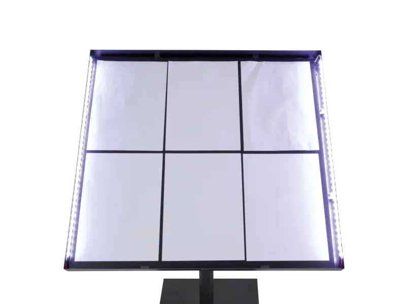 Securit® 6xA4 COATED STEEL belyst informationsdisplay