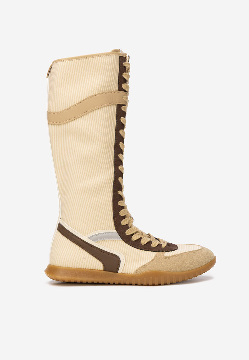 Tennis hauts pour femme kaki Daine V2