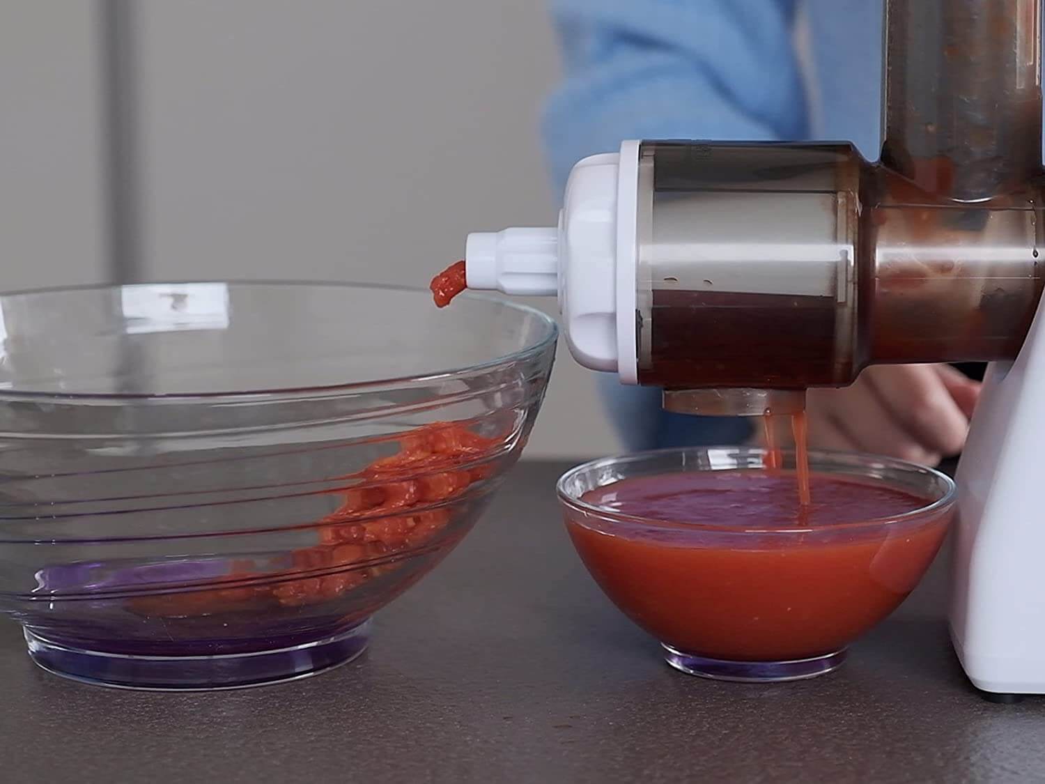 Beper BP.720 elektrische Tomaten Saftpresse Tomatenpresse Entsafter Tomatensauce Vitaminschonend