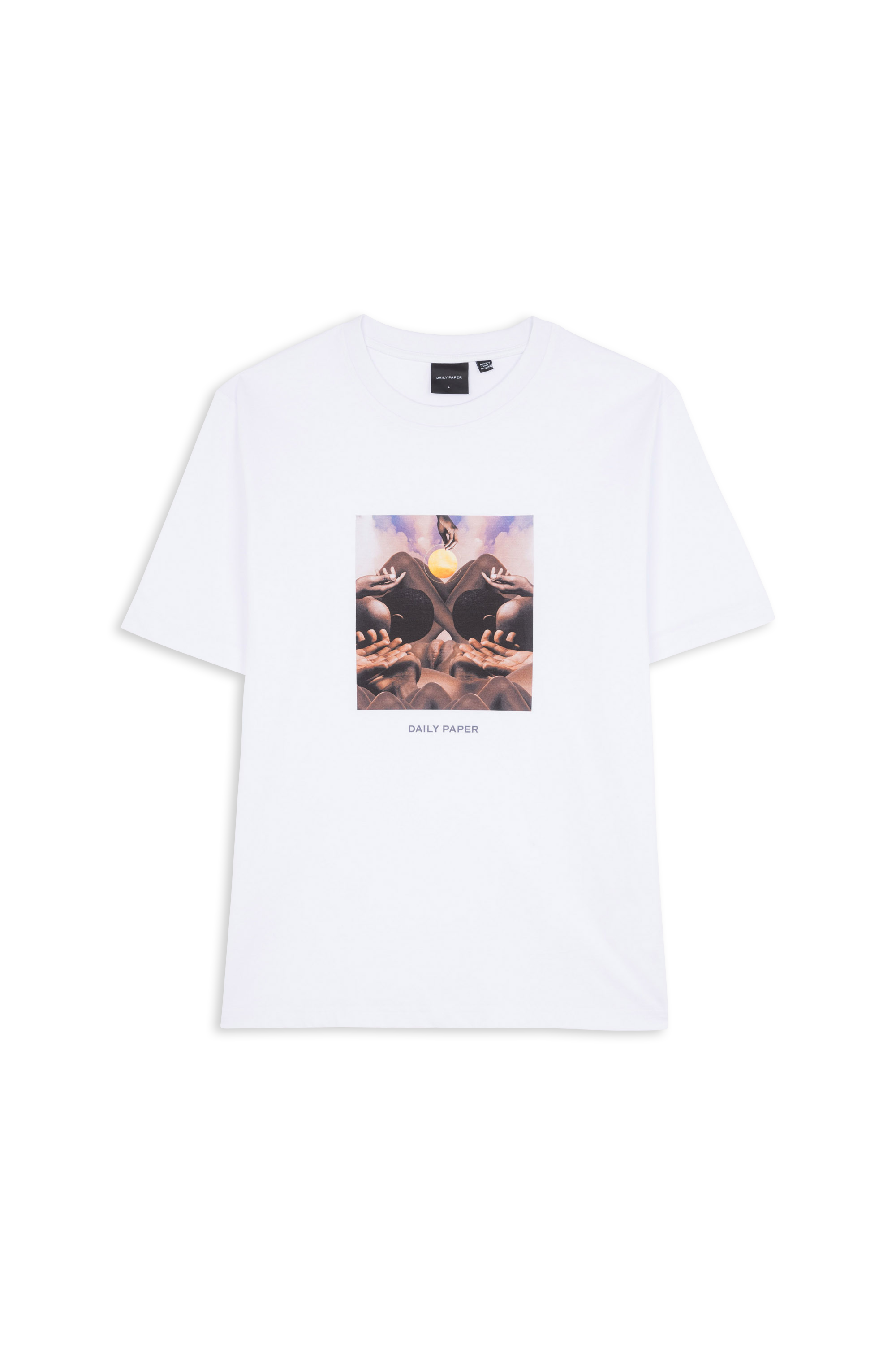 Daily Paper T-shirt landscape ss t-shirt Blanc
