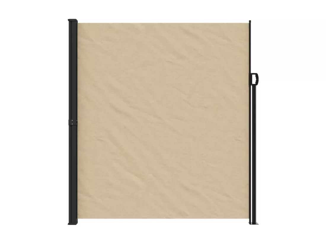 Auvent latéral rétractable beige 220x500 cm