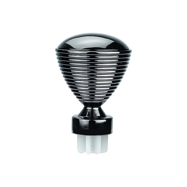 Embout cône pour barre à rideau GoodHome décapé 28 mm Kimlos noir