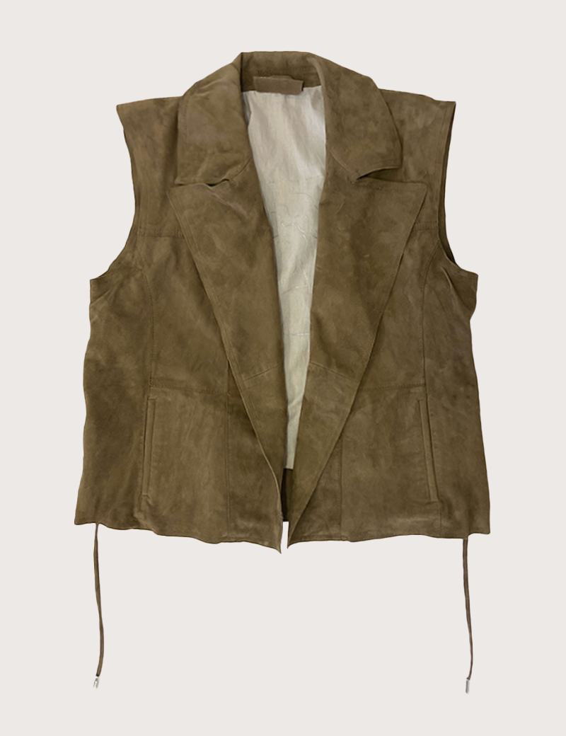 OAKWOOD GILET FEMME BIBI SUÈDE MARRON CLAIR