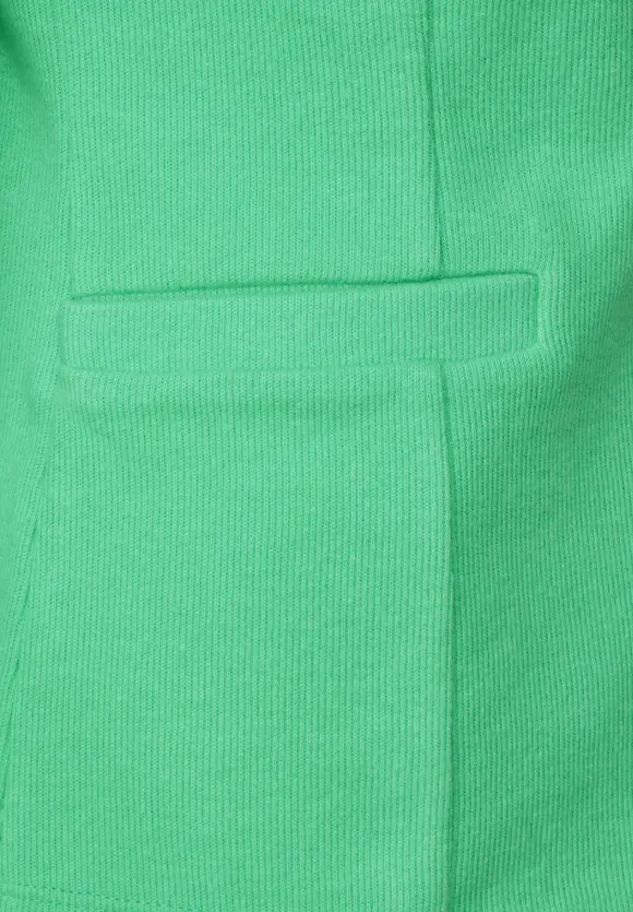 Basic Blazer mit Raffungen - soft grass green