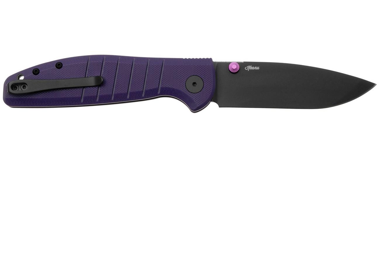 Bestechman Goodboy BMK04F Black PVD Purple G10, zakmes