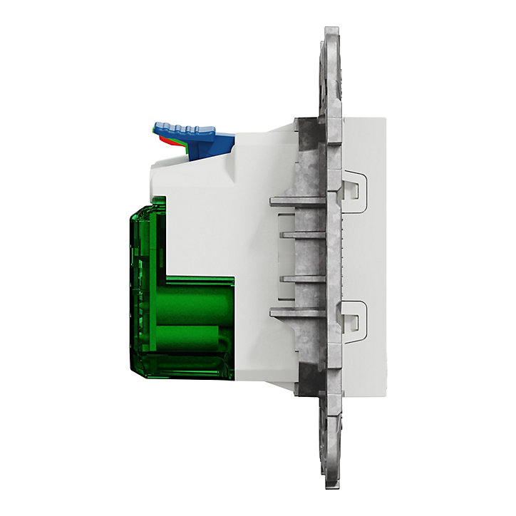 Mécanisme prise avec terre affleurante + usb C 10.5W Schneider Electric Unica blanc