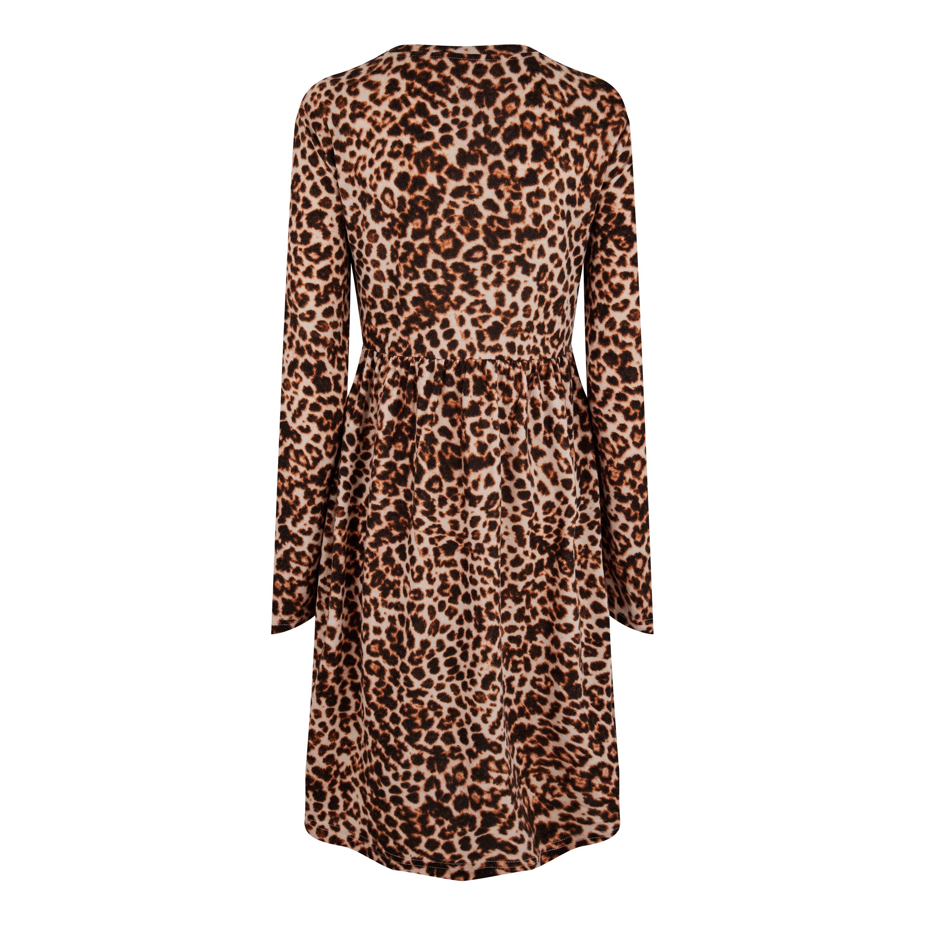 Be You Ladies Super Soft Short Dress Animal