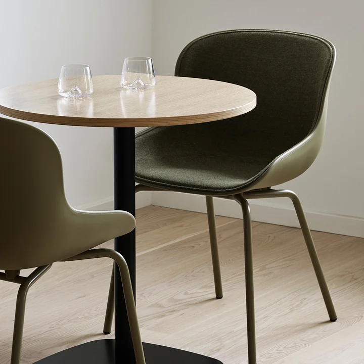 Normann Copenhagen - Hyg Chair Frontpolster, schwarz (Main Line Flax 16)