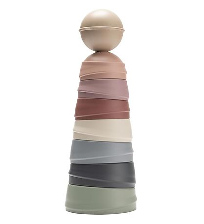 BIBS Stapelturm - 8 Teile - Pastel Rainbow