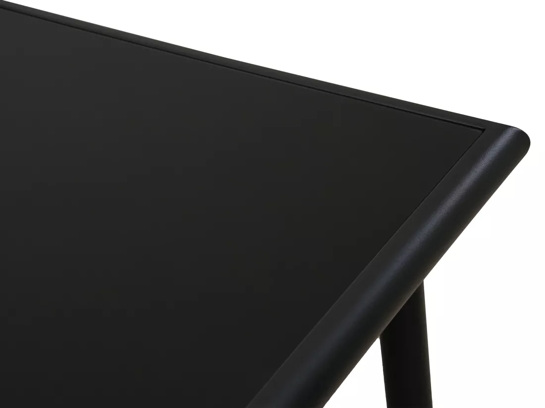 Salon de jardin en aluminium : un canapé 3 places, 2 fauteuils et une table basse - Noir coussins beiges - LAKIT de MYLIA