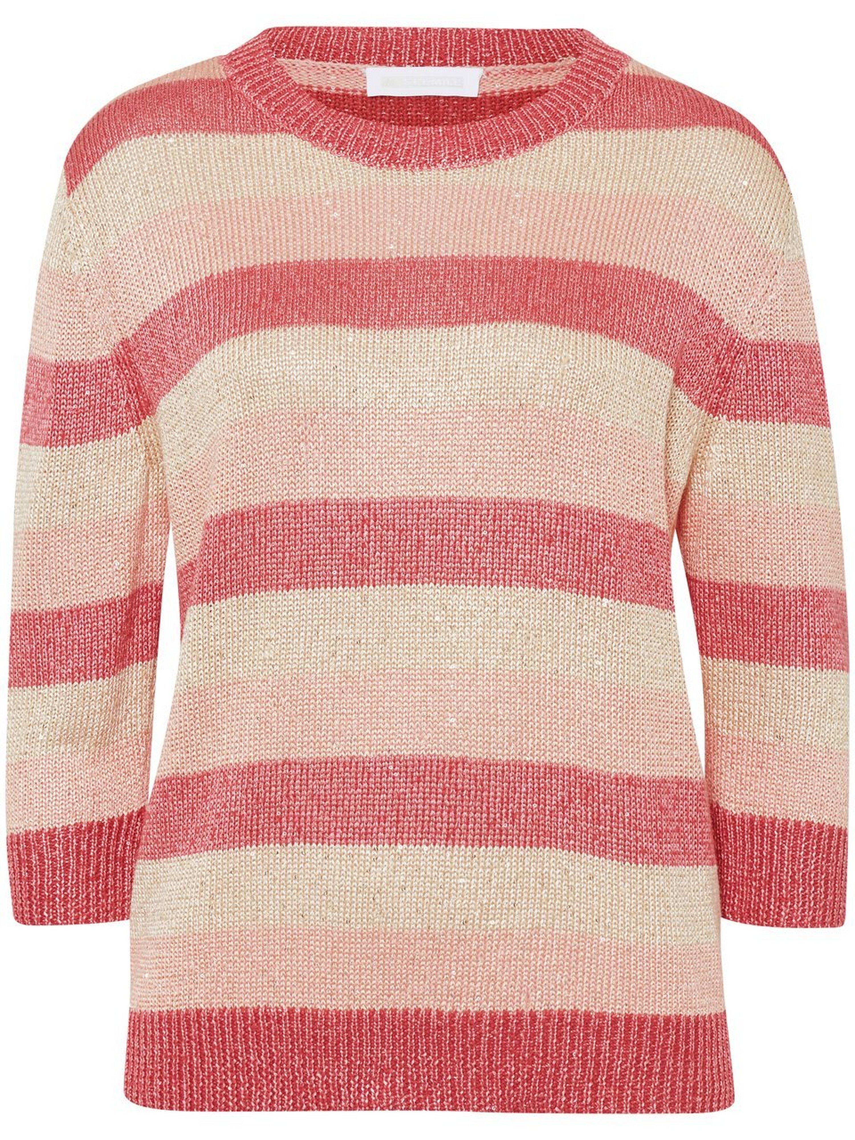 Rundhals-Pullover mit 3/4-Arm
