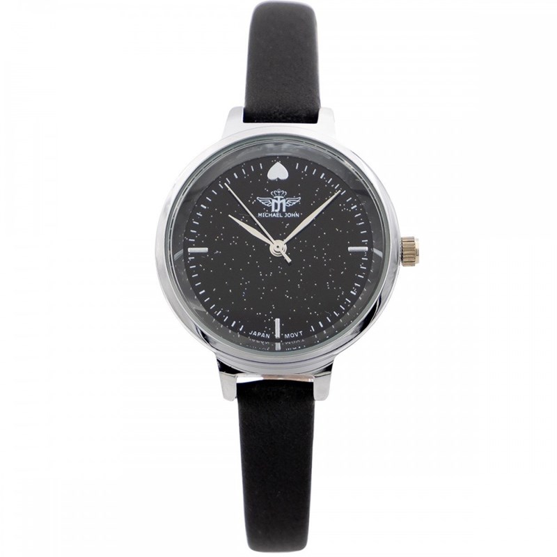 Montre Femme M. JOHN bracelet Cuir Noir