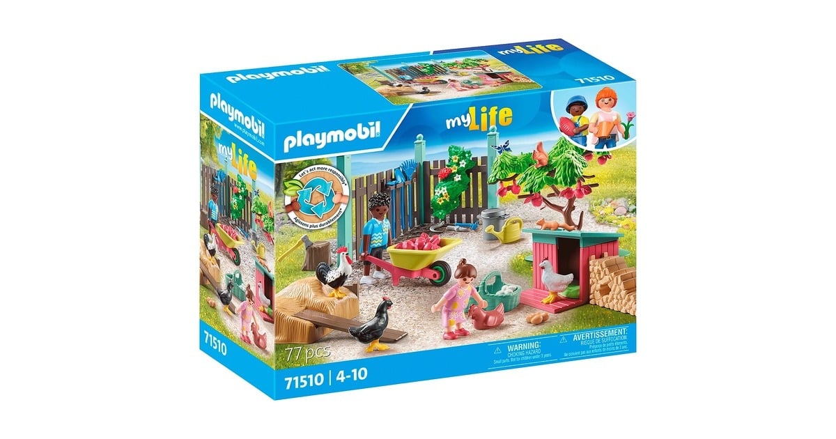 PLAYMOBILmyLife - Kleine kippenboerderij in de tuin van het kleine huis Constructiespeelgoed  (71510)