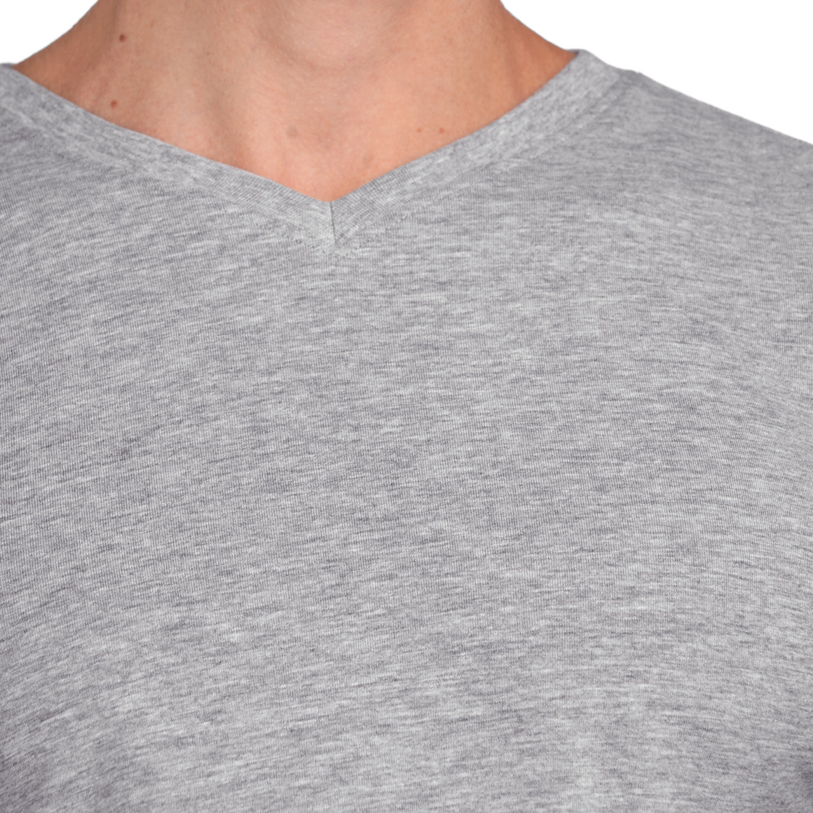 VanVaan 2 Herren T-Shirts mit V-Ausschnitt hellgrau / hellblau