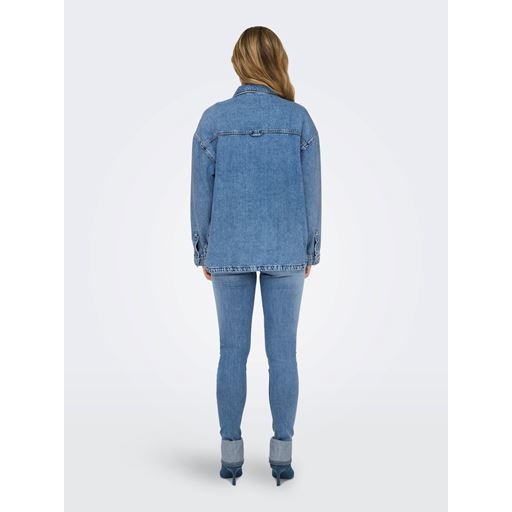 ONLY Emmie Denimskjorte, Light Blue Denim, XS