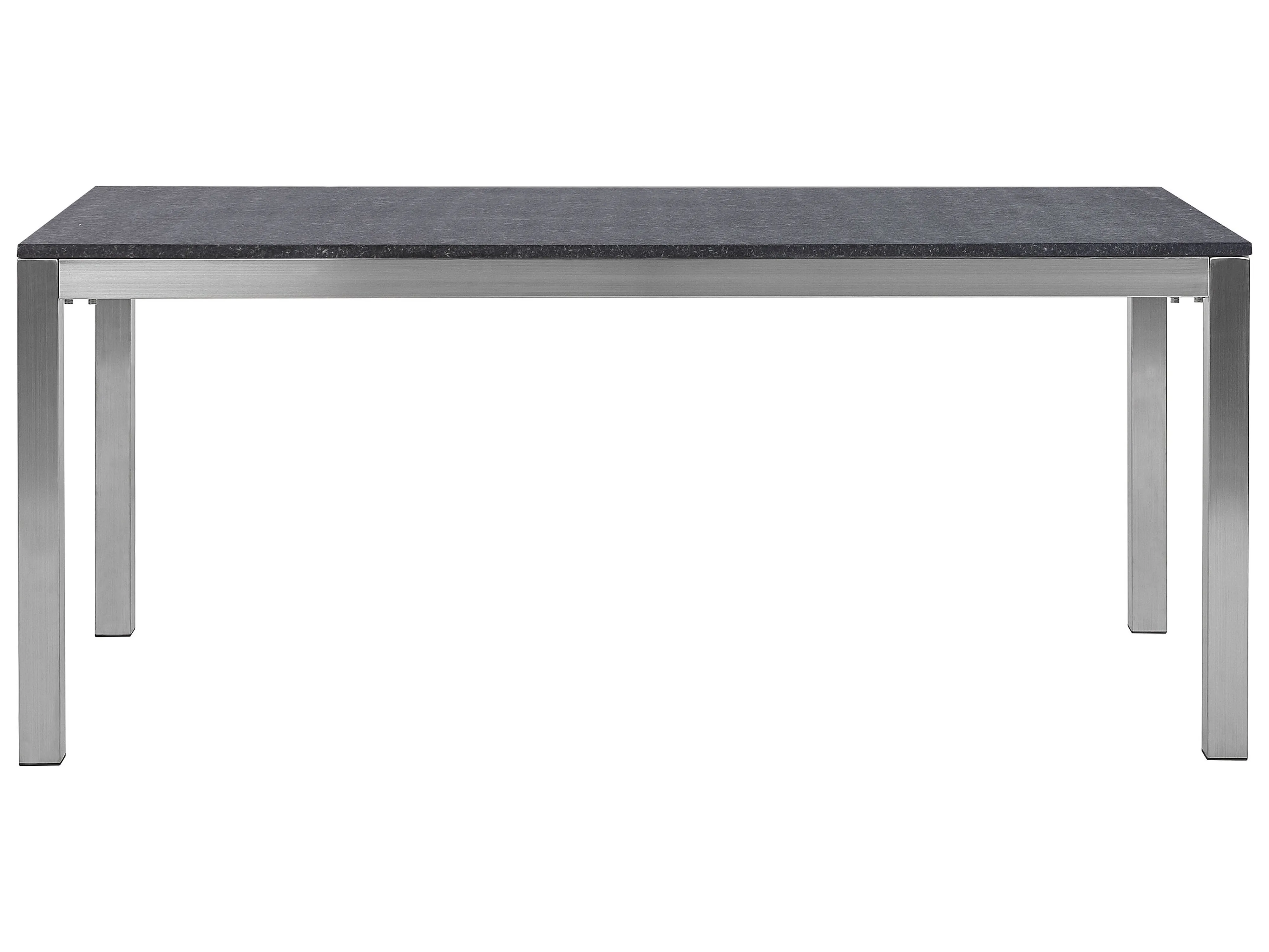 Tuin eettafel GROSSETO 180 cm 90 cm Gevlamd Graniet Grafietgrijs