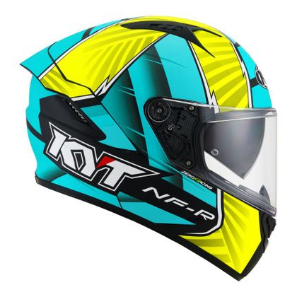 Casque KYT NF-R - XAVI FORES 2021 REPLICA ORIGINAL MATT - Jaune / Vert