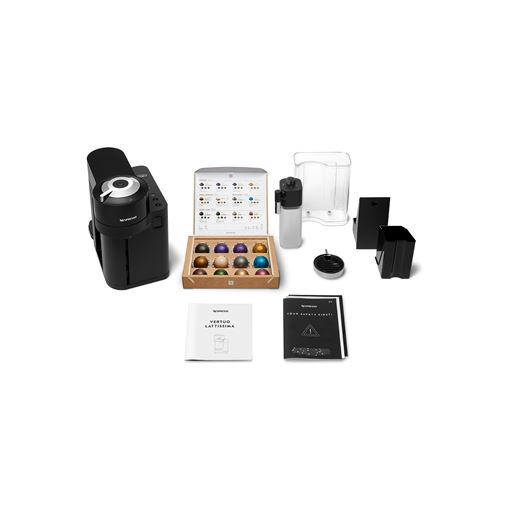 Nespresso Vertuo Lattissima Kaffemaskine, Blank Sort