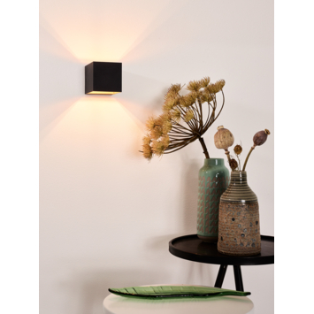 Lucide Devi Wandlamp zwart