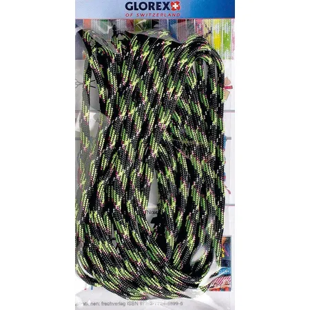 Glorex 64000115 - Paracord 2x4mm, 5m, Schwarz gemustert