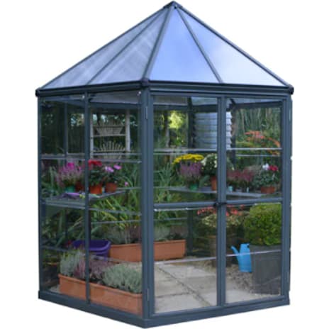 Oasis pavillondrivhus - antracit