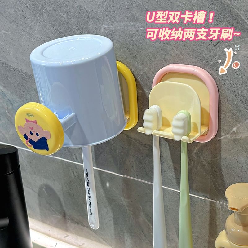 Momoi - Cartoon plastic tandenborstelhouder met beker (verschillende ontwerpen) / Set