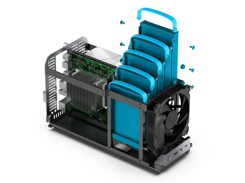 Jonsbo N1 Mini-ITX Kabinet - Grå