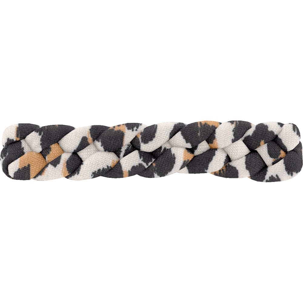 Barrette Cheveux Tressée Leopard