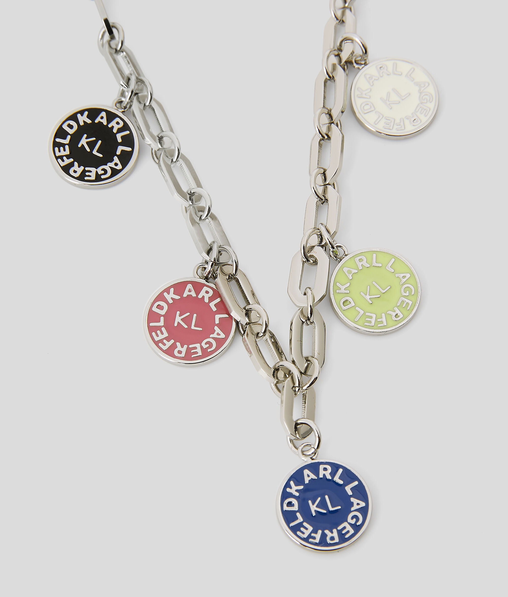 COLLIER À BRELOQUES MULTICOLORES LOGO K/CIRCLE