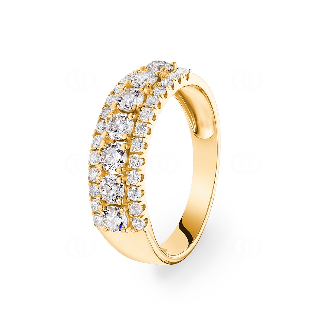1.01 Karat Diamantring 750/18 K Gelbgold