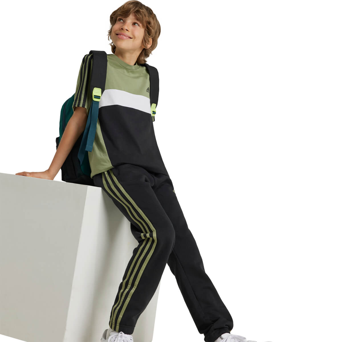adidas Tiberio 3-Stripes Colorblock T-shirt Børn