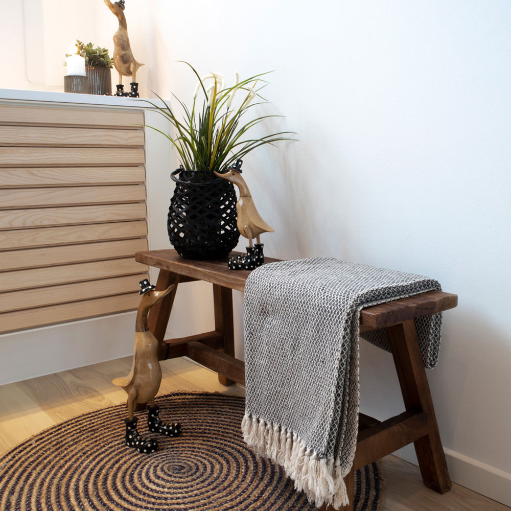 Houten bankje Jules medium Bruin
