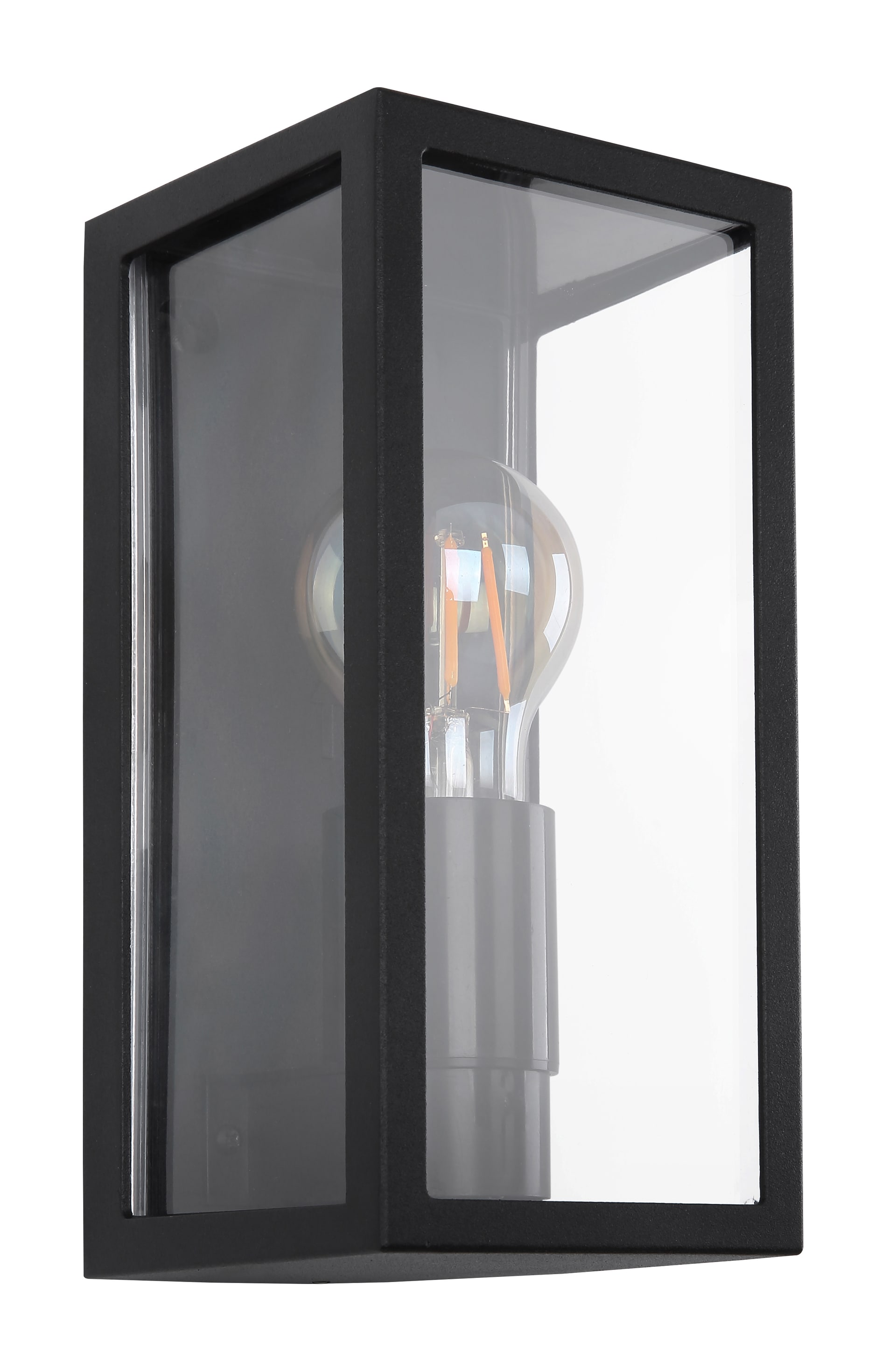 GLOBO LED Retrofit Außenwandleuchte GUNDULA schwarz /Kunststoff